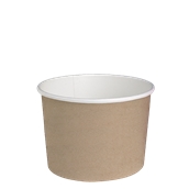 210DELIPOC24 Χάρτινο δοχείο για σαλάτες, 720ml, Φ11,4x10cm, χρώμα Kraft, μίας χρήσης