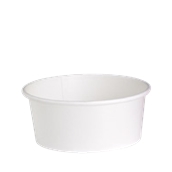 210PC750B Μπωλ 750ml, Φ15x6cm, Χάρτινο λευκό, μιας χρήσης