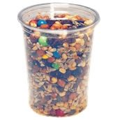 210DERD32 Βιοδιασπώμενο δοχείο 950ml, Φ12,1cm, PLA, χωρίς καπάκι