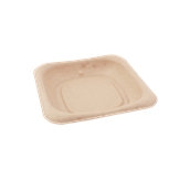 PUL405555 Δίσκος ζαχαροκάλαμου για Snack, Burger, Τοστ, 14x14cm, Sabert