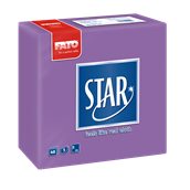 82991600 ΠΑΚΕΤΟ 40 Χαρτοπετσέτες Point-to-Point 38x38, μωβ, FATO Ιταλίας