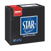 82990800 ΠΑΚΕΤΟ 40 Χαρτοπετσέτες Point-to-Point 38x38, μαύρες, FATO Ιταλίας