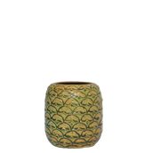 PINEAPPLE-52/GN Κούπα Tiki 52cl, φ7.3x17cm, ανανάς, πράσινο-καφέ, Ελληνικής κατασκευής