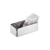 55014400 Ζαχαριέρα INOX, Ματ, Anti-Finger, 10.5x5.5cm