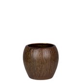 COCONUT-53/BR Κούπα Tiki 53cl, φ11x9.5cm, καφέ, Πορσελάνης, Ελληνικής κατασκευής