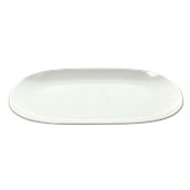 S0920390BIA Πιατέλα Οβάλ μελαμίνης 39x27cm, Λευκή, TOGNANA