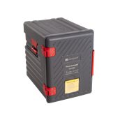 TC12/GREY(P600M) Ισοθερμικό Κουτί 6xGN1/1 (6,5cm ύψους), με Μεντεσέ, γκρι, Plast Port