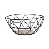 MBF20/BK Φρουτιέρα μεταλλική μαύρη, 26.5x25x12cm