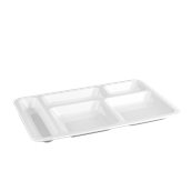 PCS11/WHITE Πλαστικός δίσκος PC (Polycarbonate), 5 χωρισμάτων, 40x28cm, λευκός, Plast Port
