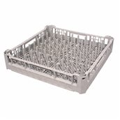 PL-01/GREY Τελάρο-Μπασκέτα Πλυντηρίου για πιάτα 50x50x10cm, Plast Port