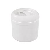 VAL-4.25LT/WH Παγοδιατηρητής άσπρος πλαστικός, άθραυστος, βιδωτό καπάκι, φ22x20cm, 4.25Lt, με σχάρα