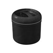 VAL-4.25LT/BK Παγοδιατηρητής μαύρος πλαστικός, άθραυστος, βιδωτό καπάκι, φ22x20cm, 4.25Lt, με σχάρα