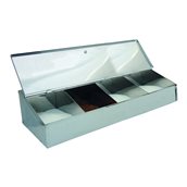 L908561 Καφεκούτι ανοξείδωτο 4 θέσεων, 33x24x10cm, με μεντεσέ