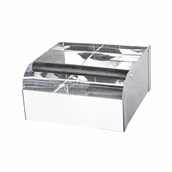 V25-010AM Κουτί υπολλειμάτων καφέ INOX, μεγάλο 25x25x12cm, Ελληνικής κατασκευής