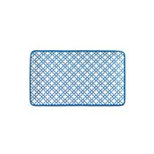 KROZ-BL-OP-27 Πιατέλα ορθογώνια πορσελάνης 27x16cm, Σειρά KROZ Μπλε, LUKANDA