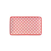 KROZ-RD-OP-27 Πιατέλα ορθογώνια πορσελάνης 27x16cm, Σειρά KROZ Κόκκινο, LUKANDA