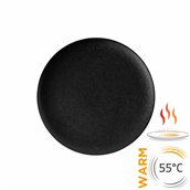 SD02-146 Θερμαινόμενο πιάτο πορσελάνης φ27cm, παραμένει ζεστό για 30‘, μαύρο πέτρα, TempControl