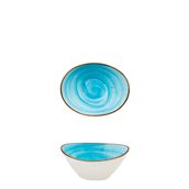 M127159 Μπωλ Bone China οβάλ 9.9x7.9x4.4cm, θαλασσί, M1934