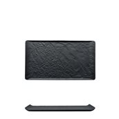 M126631 Πιατέλα πορσελάνης 26x15cm, μαύρη, PIETRA EFFETO, M1934