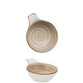 M127149 Μπωλ Bone China με χερούλι 14.6x11.5x5cm, μπεζ, M1934