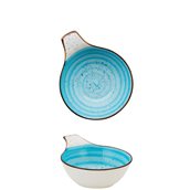 M127147 Μπωλ Bone China με χερούλι 14.6x11.5x5cm, θαλασσί, M1934