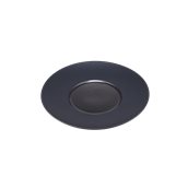 CDP003K Πιάτο Ρηχό Πορσελάνης φ25x3cm, γυαλιστερό εσωτερικό, ματ γείσο, Σειρά CDP, μαύρο, SUNNEX