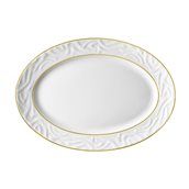 DECO-G-OP-36 Πιατέλα Οβάλ 36cm, πορσελάνης, σειρά DECO GOLD, VAN KOTTLER