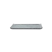 VU034260779 Πιατέλα πορσελάνης 26.5x13cm, Σειρά VULCANIA, μαύρο, TOGNANA