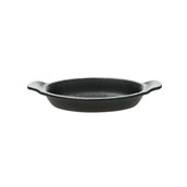 VU042230779 Σαγανάκι Οβάλ Πορσελάνης 23x12.5x3.5Υcm, Σειρά VULCANIA, μαύρο, TOGNANA