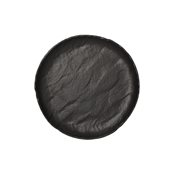 VU000260779 Πιάτο Ρηχό Πορσελάνης Φ25cm, Σειρά VULCANIA, μαύρο, TOGNANA