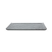 VU034330779 Πιατέλα πορσελάνης 33.5x20.5cm, Σειρά VULCANIA, μαύρο, TOGNANA