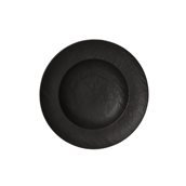 VU023250779 Πιάτο Ζυμαρικών Φ25.5xΥ4.7cm, 300cc, Σειρά VULCANIA, μαύρο, TOGNANA