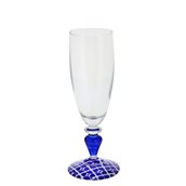M64600 Γυάλινο ποτήρι σαμπάνιας 200cc, ALEXANDRIA BLU, Cerve