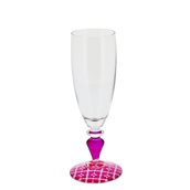 M64380 Γυάλινο ποτήρι σαμπάνιας 200cc, ALEXANDRIA FUXIA, Cerve