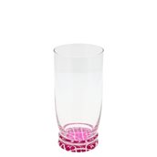 M64320 Γυάλινο ποτήρι 420cc, ALEXANDRIA FUXIA, Cerve