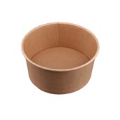 BKSB1000 Μπωλ 1000ml, Φ15cm, Χάρτινο Kraft, μιας χρήσης