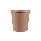 BKSC26 Χάρτινο κύπελλο Kraft Φ11.7x11.5cm, 26oz, μιας χρήσης