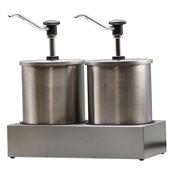 RVS-CRS-EBK-3 Διπλός Διανεμητής με INOX κάδο 18/10, 2x3LT, δόση έως 35γρ, 37x18.7xΥ30cm, HOVICON