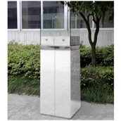 PANORA/WHITE Εστία Βιοαιθανόλης 40x40x128cm, Άσπρη