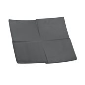 K-1005/BK Πιατέλα Μελαμίνηs Τετράγωνη 28cm, Σειρά ΜΑΤTE, μαύρη