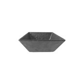 S-2612/BK Μπωλ Μελαμίνης Τετράγωνο 24.1cm, Σειρά MATTE, με σφυρήλατη όψη, μαύρο