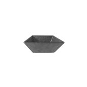 S-2611/BK Μπωλ Μελαμίνης Τετράγωνο 20.3cm, Σειρά MATTE, με σφυρήλατη όψη, μαύρο