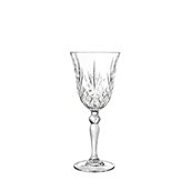 MELODIA /27CL Ποτήρι Κρυσταλλίνης Σκαλιστό Κρασιού, Νερού 27cl, φ8,9cm, ύψος 20cm, RCR Ιταλίας