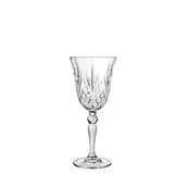 MELODIA /21CL Ποτήρι Κρυσταλλίνης Σκαλιστό Κρασιού 21cl, φ8,1cm, ύψος 19cm, RCR Ιταλίας