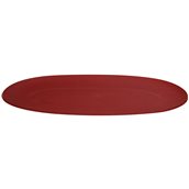 M5520/FU Δίσκος οβάλ FIBERGLASS, άθραυστος, 48x25.7xΥ2.2cm, εξαιρετικής ποιότητας, μπορντώ