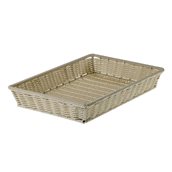 T0548 Καλάθι Ψωμιού Rattan, Παραλληλόγραμμο, χρώμα Φυσικό, 52.5x32.5x8cm, Leone