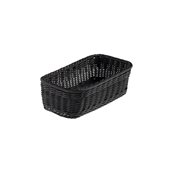 T0562.Z Καλάθι Τροφίμων Vanity GN1/3, Rattan, χρώμα Μαύρο, 32.5x17.5x10cm, Leone