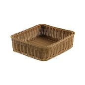 T0564 Καλάθι Τροφίμων Vanity G2/3, Rattan, χρώμα Καφέ, 32.5x32.5x10cm, Leone