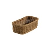T0562 Καλάθι Τροφίμων Vanity GN1/3, Rattan, χρώμα Καφέ, 32.5x17.5x10cm, Leone