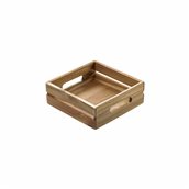 S5003 Ξύλινο Τελάρο Παρουσίασης Μπουφέ, Acacia, 20x20x7cm, Leone